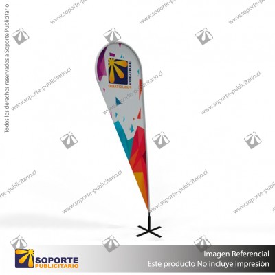 MASTIL CURVO VELA PRO 220*70 CMS (280 CMS) PARA BANDERA PUBLICITARIA (C40)