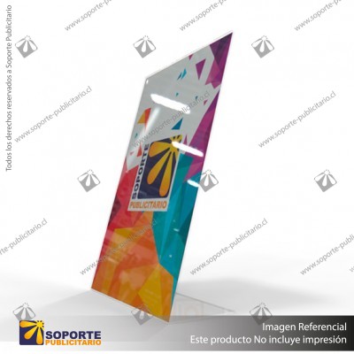 PORTA GRAFICA ACRILICO A3 (29.7*42 CMS) FORMATO L VERTICAL 2.5 MM (C12)