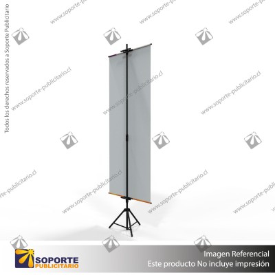 PORTA PENDON ATRIL TRIPODE PRO COLOR NEGRO MEDIDA AJUSTABLE 1.30 A 2.2 MTS (C20)